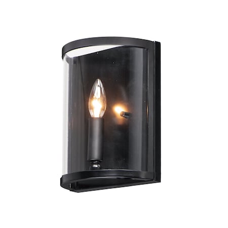 Maxim Lighting Sentinel 1-Light Wall Sconce 25259CLBK